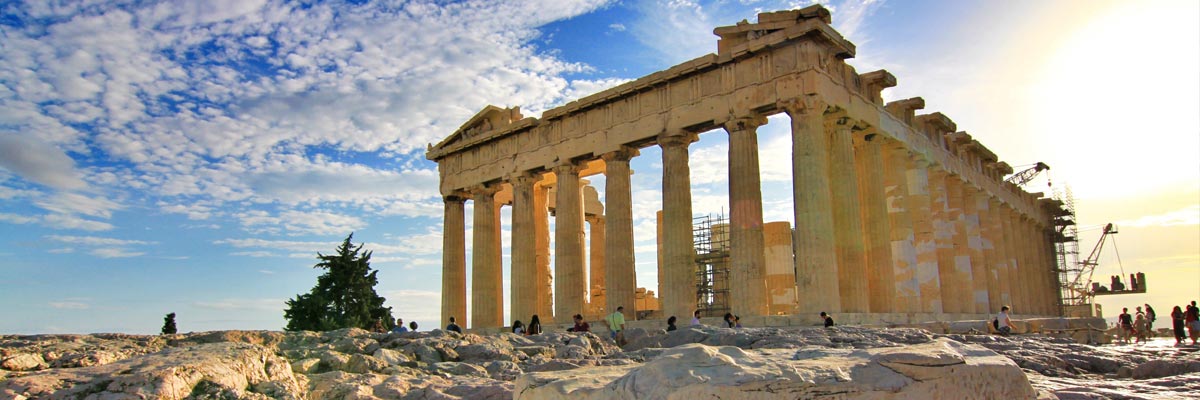 Ein alter Tempel in Athen